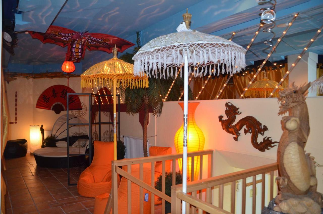 באד מינדר אם דייסטר Themen Hotel Terrassen Cafe מראה חיצוני תמונה